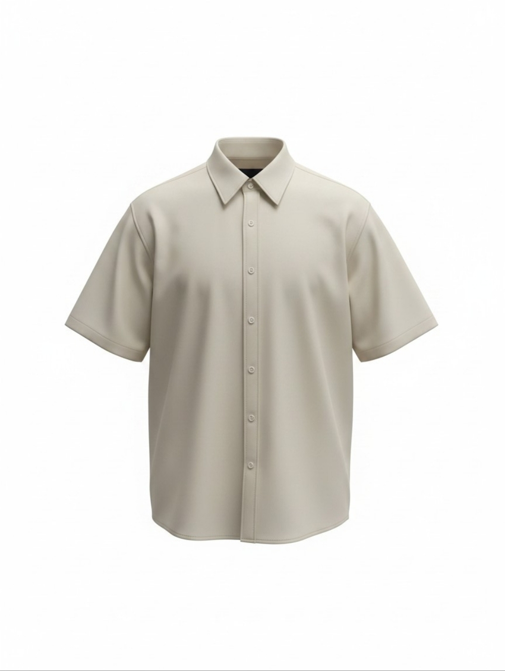 J. Crew Men's Beige Short Sleeve Button-Down Shirt Size XL